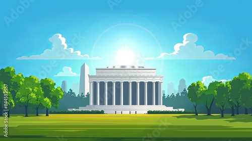 The Lincoln Memorial is a monument dedicated to Abraham Lincoln, the 16th President of the United States.