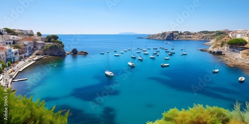 Captivating coastal view of Procida Naples in Italy. Concept Travel photography, Coastal landscapes, Italy, Procida, Naples