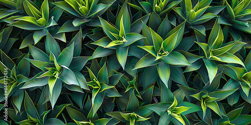 Agave plant green tone color natural abstract pattern background - Agave attenuata