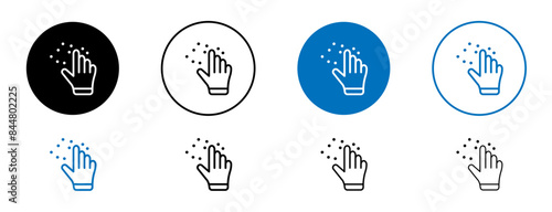 Braille vector icon set. blind people alphabet touch vector icon in black and blue color.