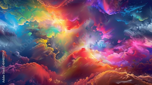 an image of a colorful dream that captures the surreal and psychedelic effects of LSD and DMT, pictures of dmt, dmt pic, dmt art 