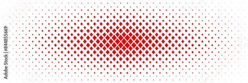 horizontal red diamond shape quadrangle spreading from center design for pattern and background.