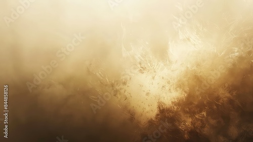 Elegant Beige Gradient Background, Soft and Hazy in Light Colors for Calm and Serene Designs