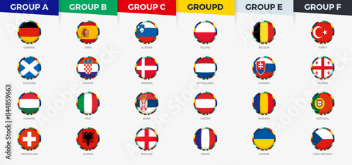 European Football Championship Group Stage Participants.