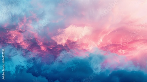The horizon blurs into a mesmerizing fusion of rosy pinks and deep blues inviting you to escape into a fantastical dreamscape beyond reality. .