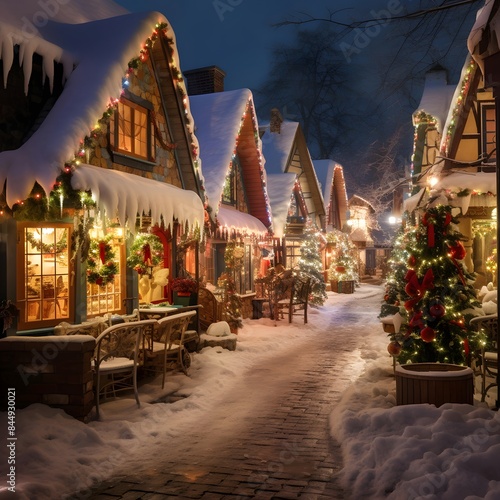 Christmas market in the old town of Tallinn, Estonia in winter