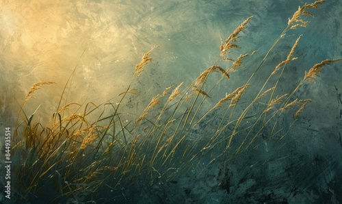 Meadow with tall grasses