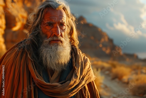 Faithful Moses Leads Israelites Through Wilderness to Promised Land with Divine Protection