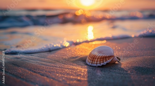 Sunset shell and ring