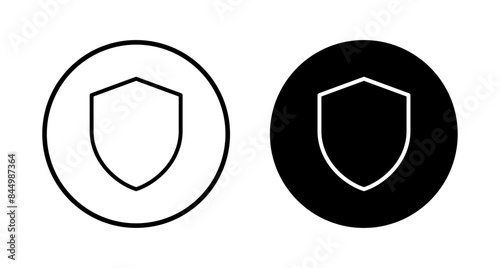 Shield vector vector icon isolated on white background. Protection icon vector. Security vector icon