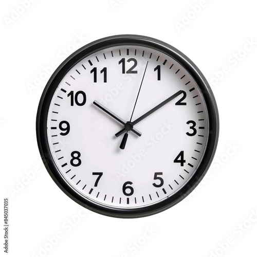 office clock on transparent background, single object