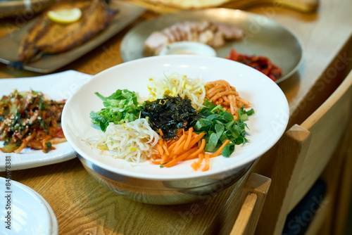 비빔밥용 모듬 야채 모습