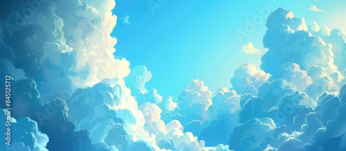 Blue Sky Filled with Clouds