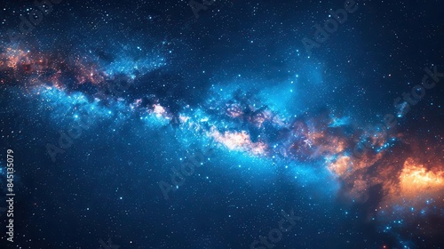 starry night sky, Milky Way galaxy visible
