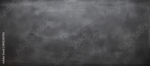 A textured black anthracite grunge stone concrete wall with a blackboard or chalkboard texture serves as a captivating background for a panoramic banner with ample copy space image