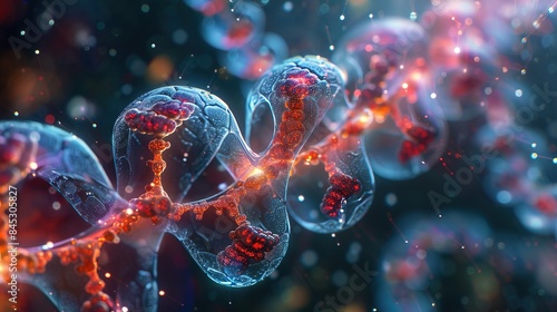Synthetic biology advanced biotechnology innovative genetic engineering custom organisms futuristic