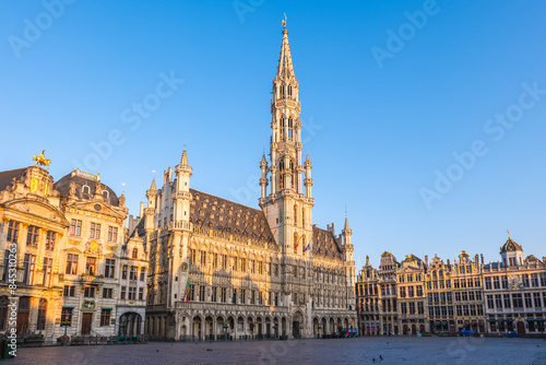 Grand Place, or Grote Markt, is the central square of Brussels in Belgium