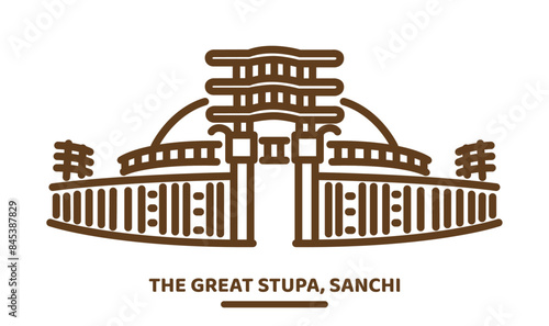 sanchi stup icon
