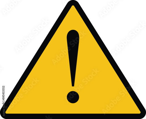 exclamation danger warning sign vector