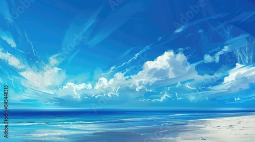 Blue sky and beach