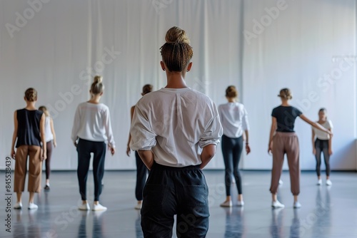 A choreographer planning a dance