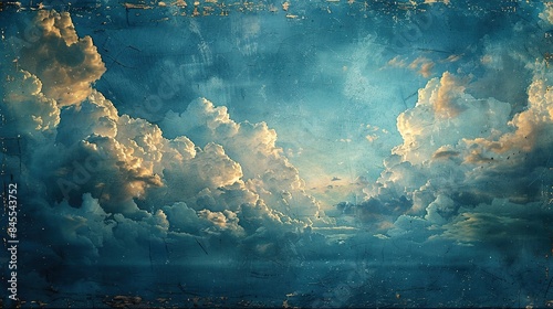 Vintage Sky With Dramatic Cloudscape
