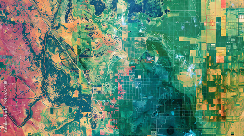 A geographer uses advanced technology to monitor and document changes in land cover over time.