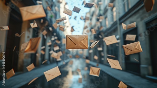 Overwhelmed Inbox: Envelopes Conquer Smartphone Screen