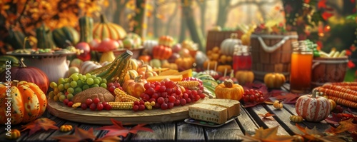 Hosting a harvest-themed game night, October 16th, board games and fall snacks, 4K hyperrealistic photo.