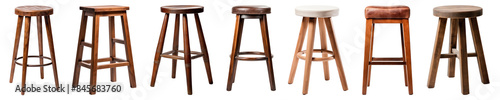 Wooden stool chair furniture set