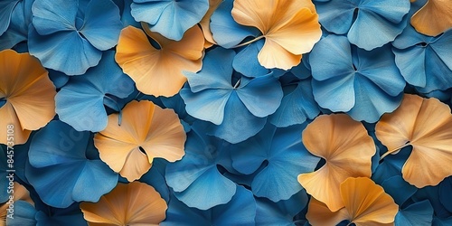 printed seamless ginkgo leaves pattern natural background for textile fabric and wrapping paper