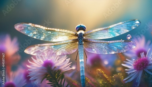 Portrait of a beautifull dragonfly 