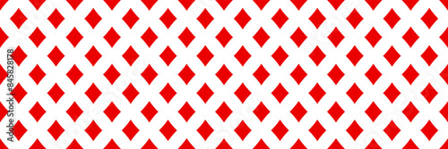 horizontal red diamond shape quadrangle seamless design for pattern and background.