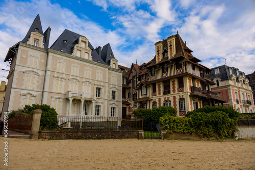 Immeubles et plage de Trouville-sur-Mer