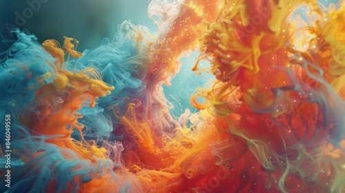 The colorful smoke seems to have a life of its own shapeshifting into wondrous creatures that transport us to a world where fantasy and reality collide.
