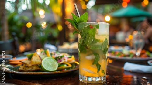 As the night wears on guests take a break from the dance floor to enjoy a refreshing mojito and a plate of mouthwatering tapas rejuvenating them for the next round of salsa.
