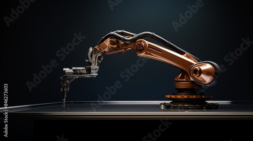 a robotic arm gently assembling a delicate object, highlighting the precision and dexterity of engineering marvels.