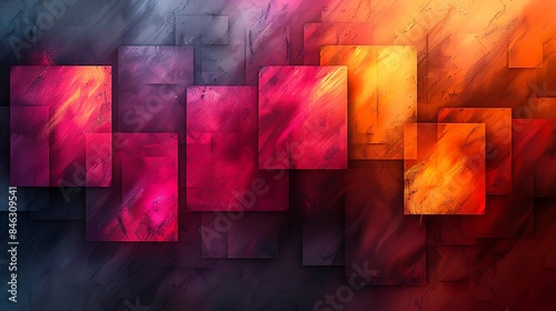 An abstract background featuring a vibrating squares pattern, each square slightly offset, vibrant colors, high contrast, hd quality, digital art, dynamic composition, geometric design.