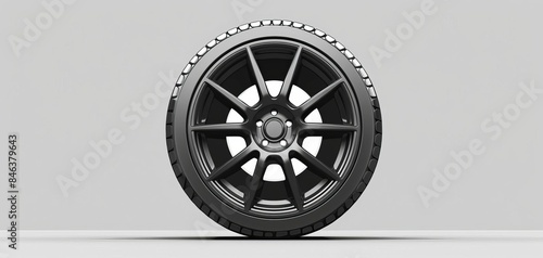 The image shows a automobile tire.