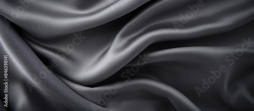 A dark gray soft cloth background resembling the texture of velvet canvas with ample copy space image