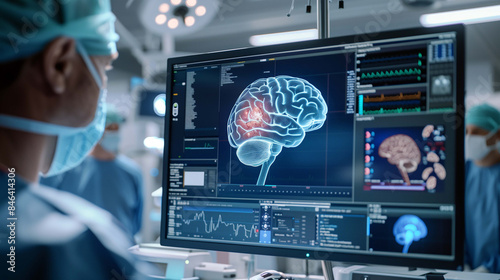 Medical professionals leverage advanced AI-driven tools to examine and diagnose brain