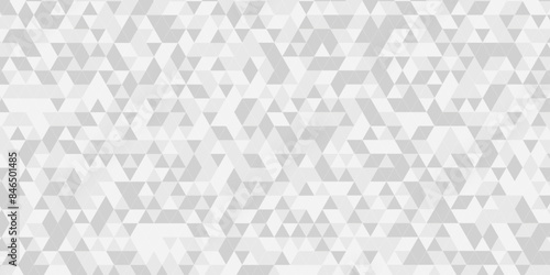 Seamless geometric pattern square shapes low polygon backdrop background. Abstract geometric wall tile and metal cube background triangle wallpaper. Gray and white polygonal background.