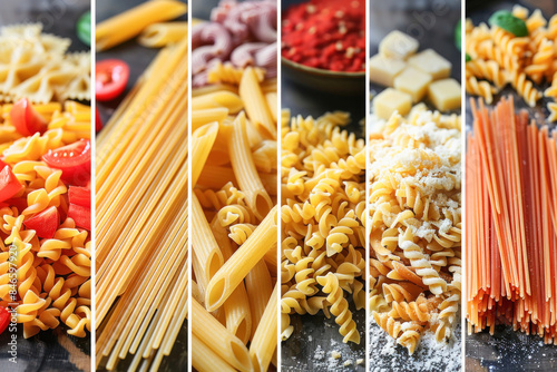 The diversity of pasta types in this collection showcases a wide range of options