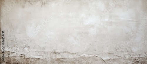Weathered, creased white poster background with empty space for text or image. with copy space image. Place for adding text or design