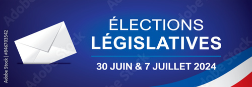 ELECTIONS LEGISLATIVES 2024 FRANCE - ENVELOPPE 2 - Illustration vectorielle