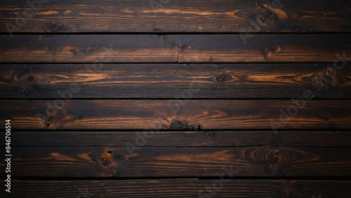 Background of dark wooden planks.