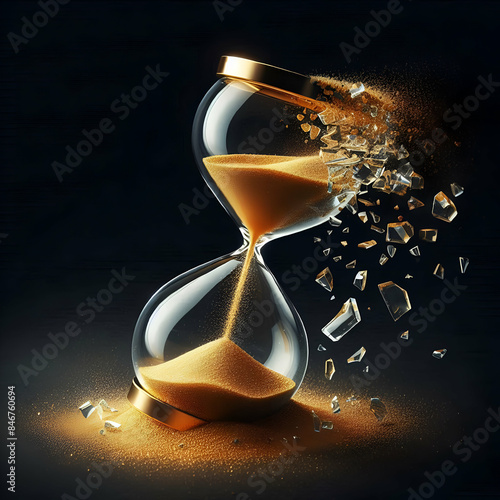 Reloj que simboliza que el tiempo se nos escapa porque todo lo que empieza se tendrá que acabar