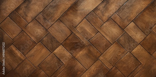 floor texture seamless pattern of brown wooden tiles on the floor