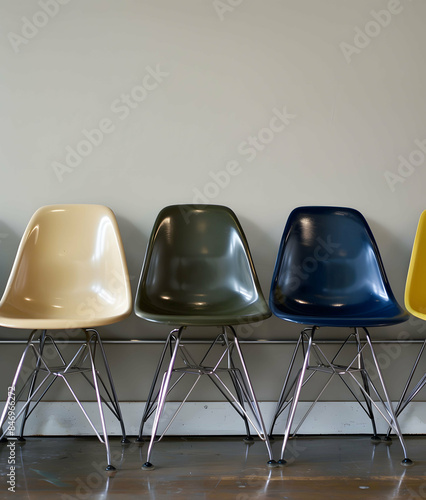 Retro plastic chairs