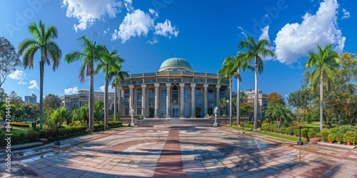 National Palace of Culture in Managua Nicaragua skyline panoramic view